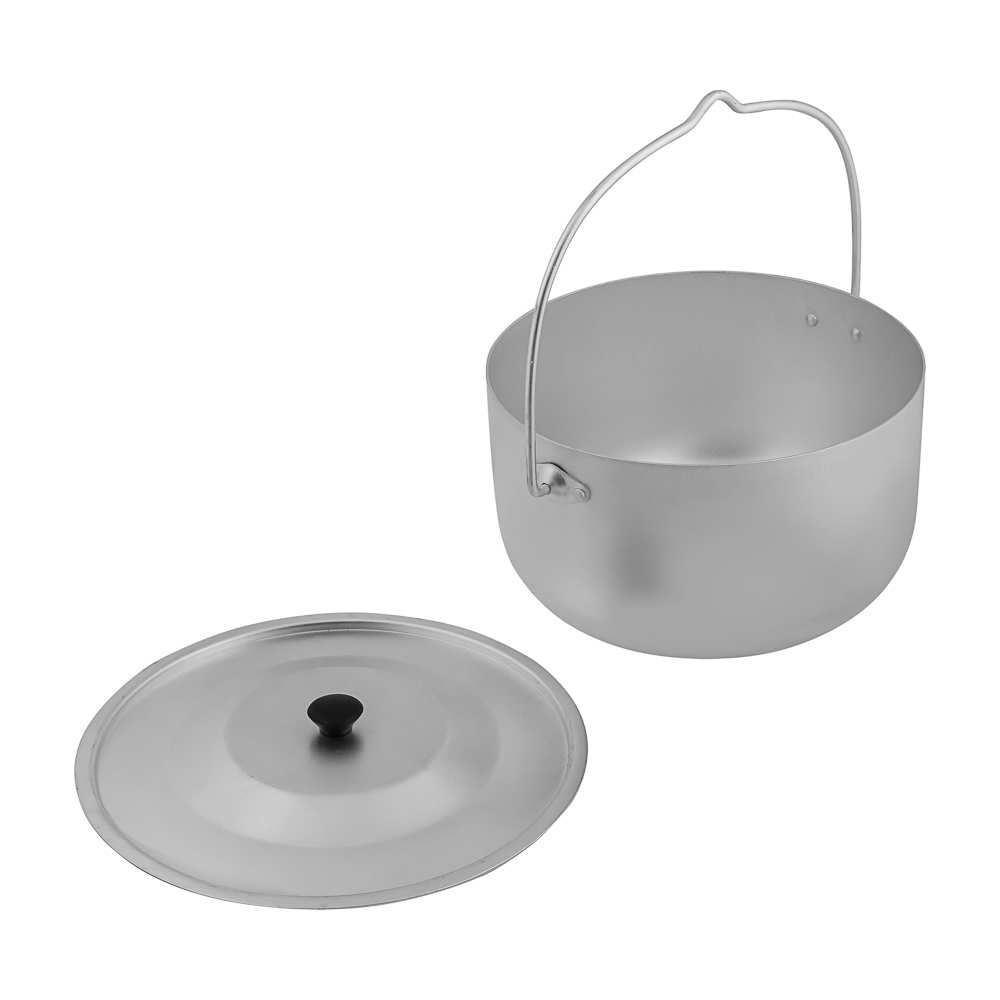 Котелок цилиндрический тм РУССО ТУРИСТО, 4,5 л, матовый, арт.№ 123-079