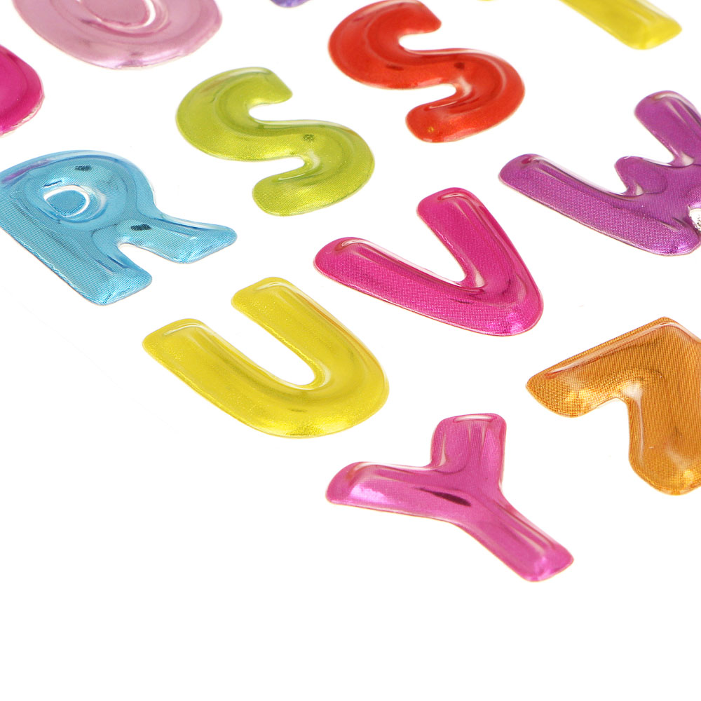 FNtastic Наклейки, 11x18.5см, ПВХ, 4 дизайна, цифры и буквы, арт.№ 503-558