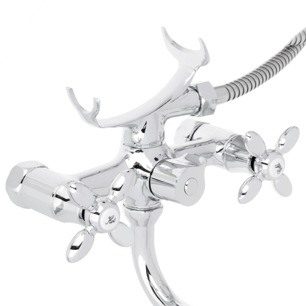 Смеситель Klabb 09 (09) для ванны, дл. излив, керам. кран-буксы 1/2", хром, арт.№ 566-195