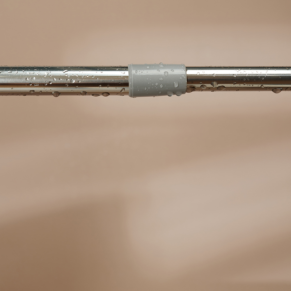 Карниз для шторы в ванную тм VETTA, 2,6м, телескопический, нерж.сталь, арт.№ 464-006