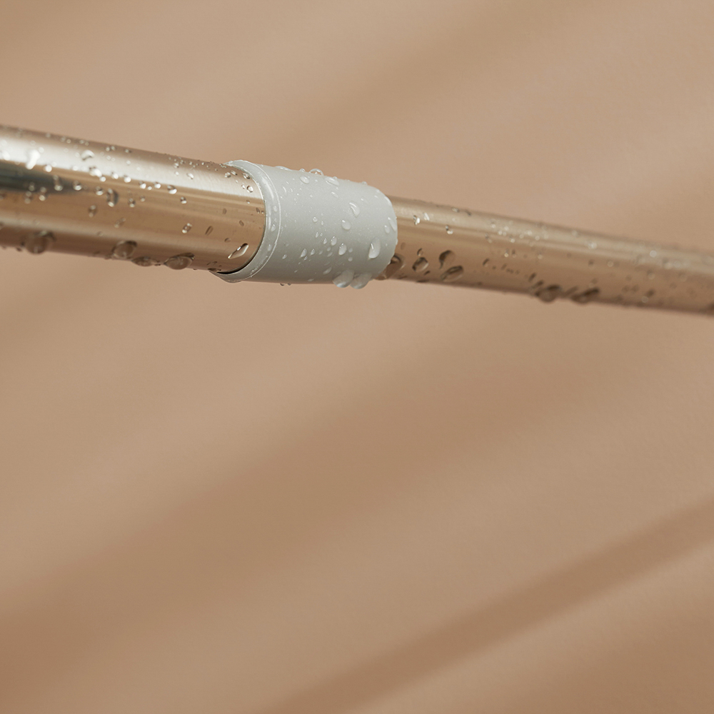 Карниз для шторы в ванную тм VETTA, 2,6м, телескопический, нерж.сталь, арт.№ 464-006