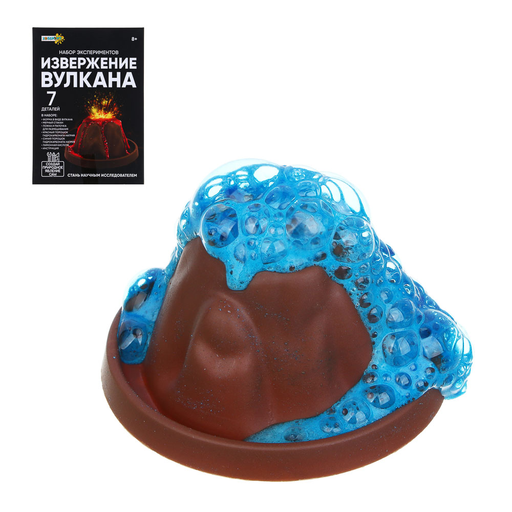 ХОББИХИТ Набор экспериментов "Извержение вулкана", PP, PS, 11х4,5х15см, арт.№ 283-216
