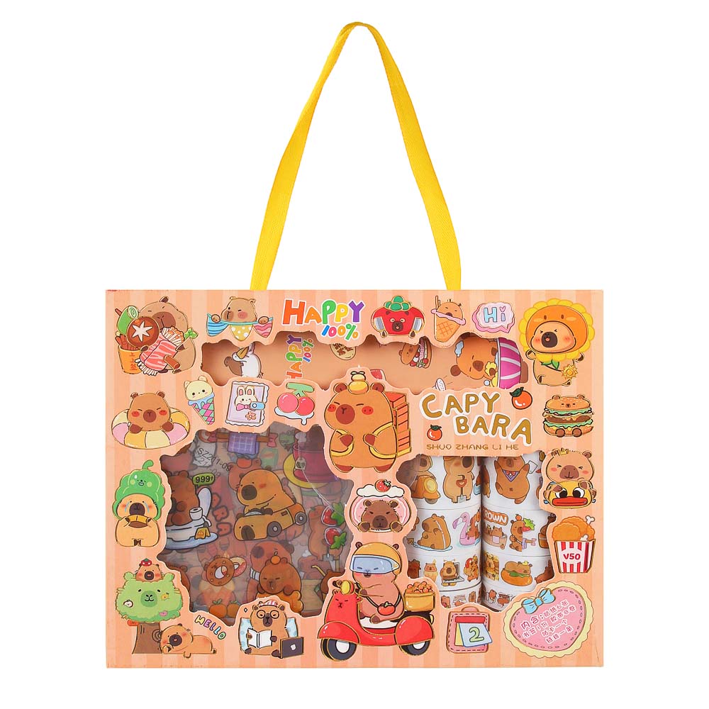 ХОББИХИТ Набор для декорирования «Капибара», 20,5х16,5х3,9см, PET, 4 дизайна, арт.№ 283-217