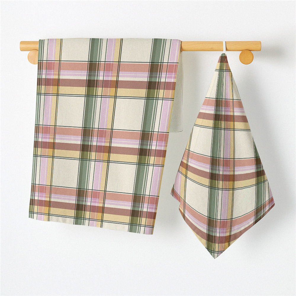 PROVANCE Ботаника Полотенце кухонное 40х60см, 100% хлопок, 2 дизайна, мятый хлопок, арт.№ 488-185