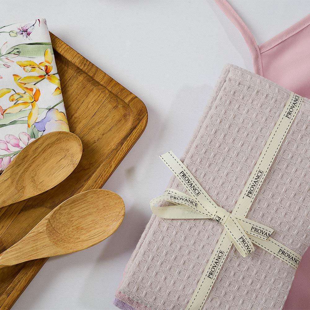 PROVANCE Ботаника Комплект вафельных полотенец 3шт, 40х60см,100% хлопок, арт.№ 488-187