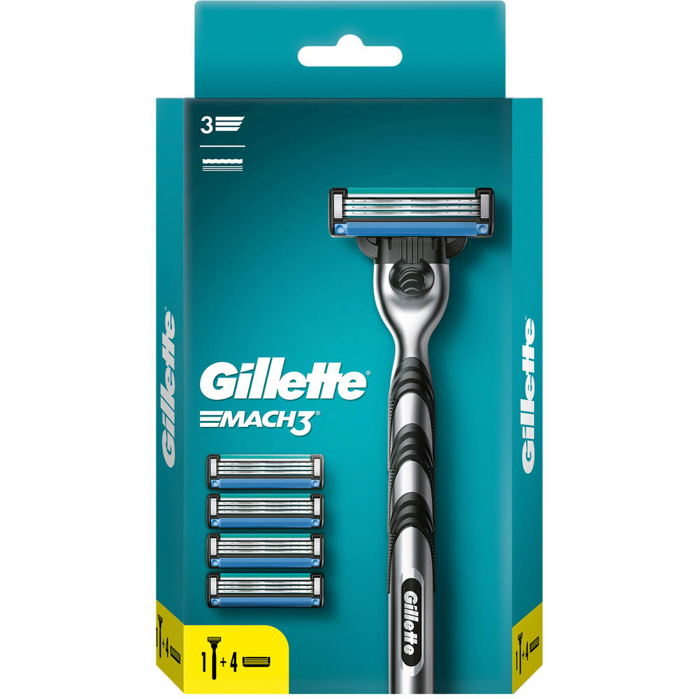 Бритвенный станок GILLETTE MACH3 + сменные кассеты 5 шт, арт.№ 948-012