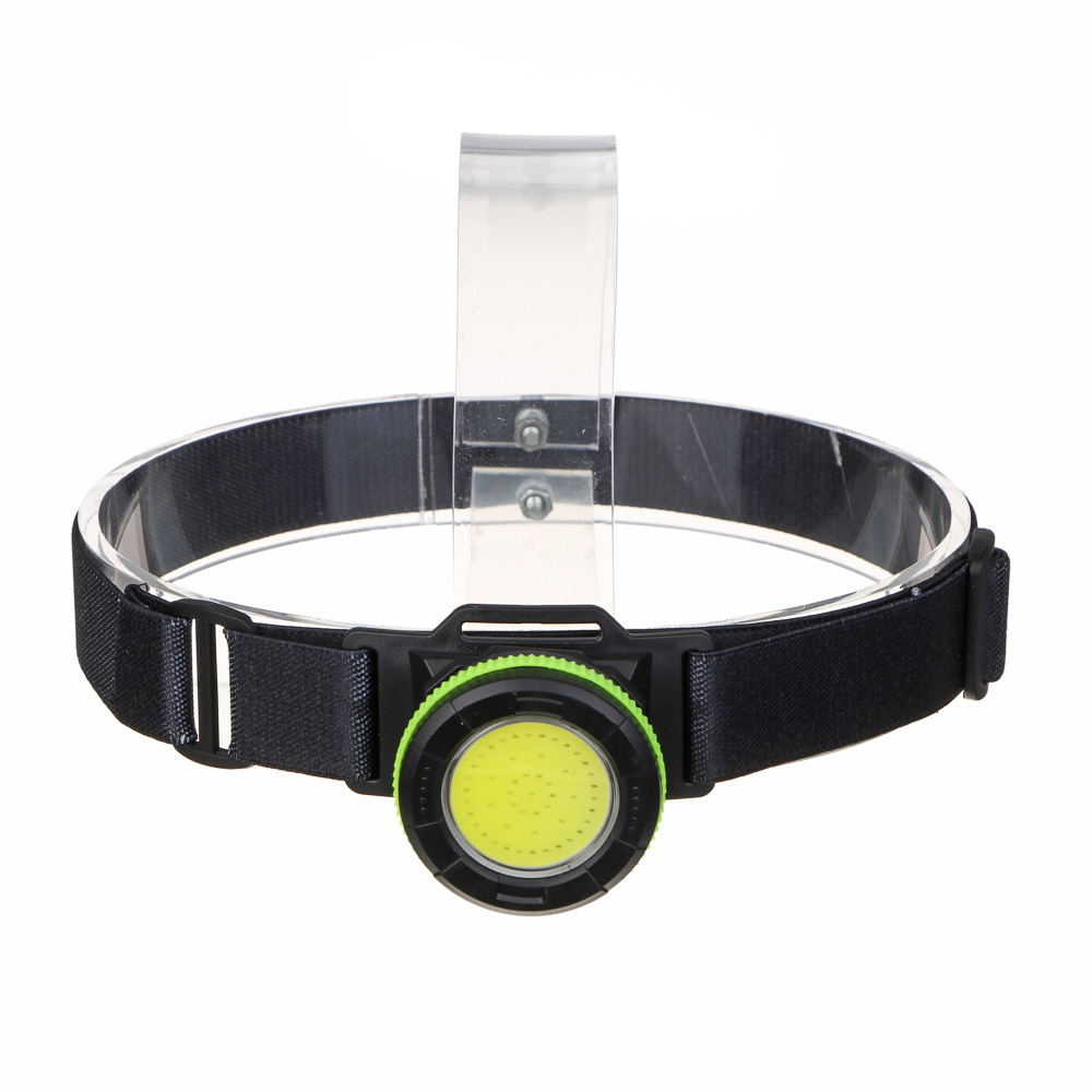 ЕРМАК Фонарь налобный, с магнитом, COB, 5 режимов, 650мАч, арт.№ 221-083