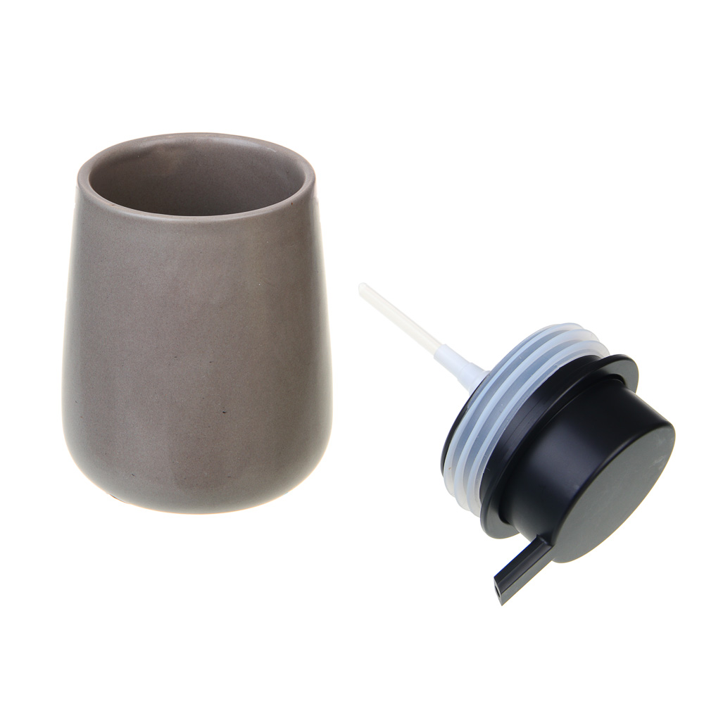 VETTA Дозатор для жидкого мыла, 320 мл, 13x9x9 см, керамика, "Космос", мокко, арт.№ 478-257