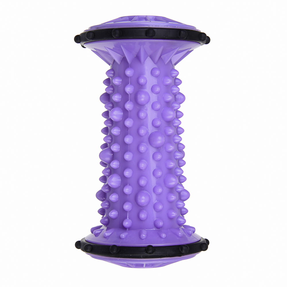 Ролик массажный для рук и ног тм BY SPORT, 13,5x7см, ABS, фиолетовый, арт.№ 192-135