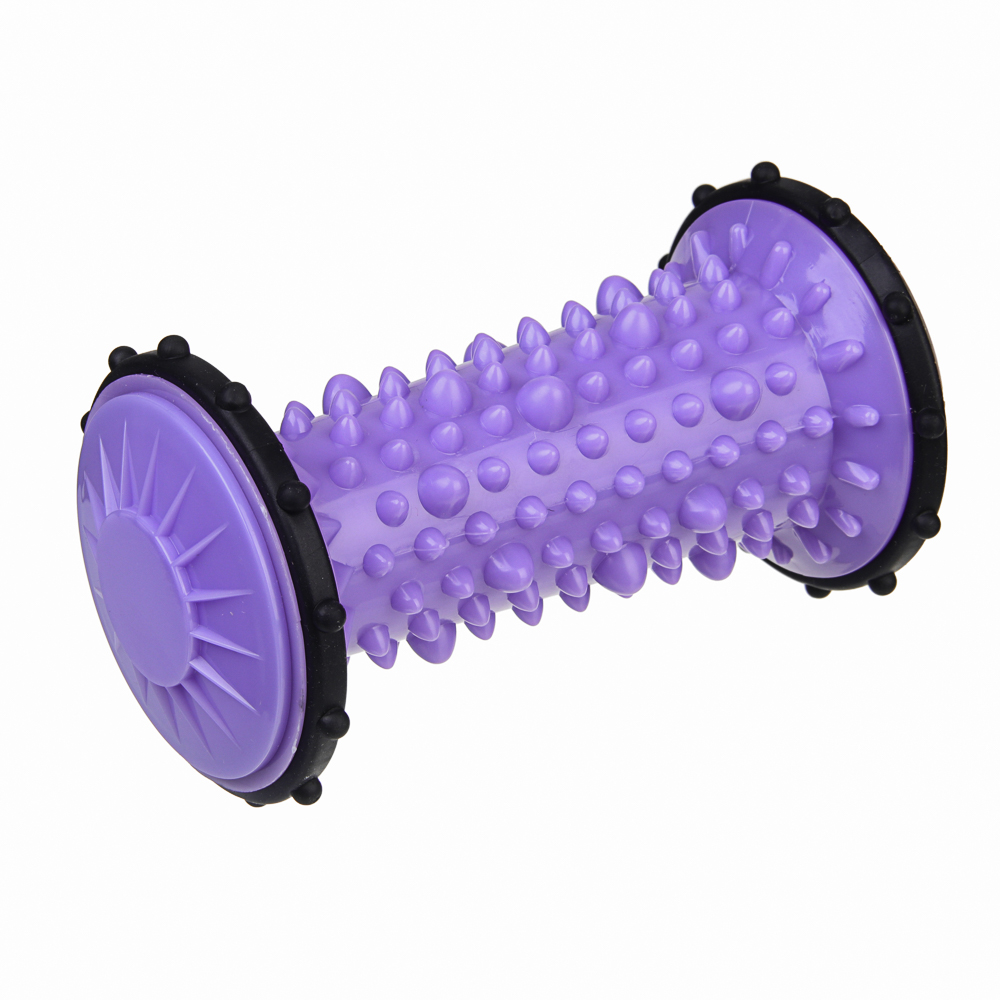 Ролик массажный для рук и ног тм BY SPORT, 13,5x7см, ABS, фиолетовый, арт.№ 192-135