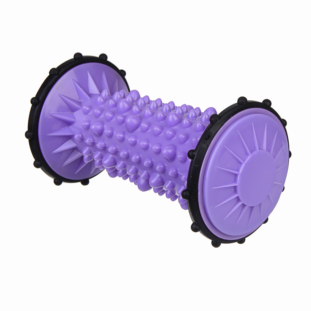 Ролик массажный для рук и ног тм BY SPORT, 13,5x7см, ABS, фиолетовый, арт.№ 192-135