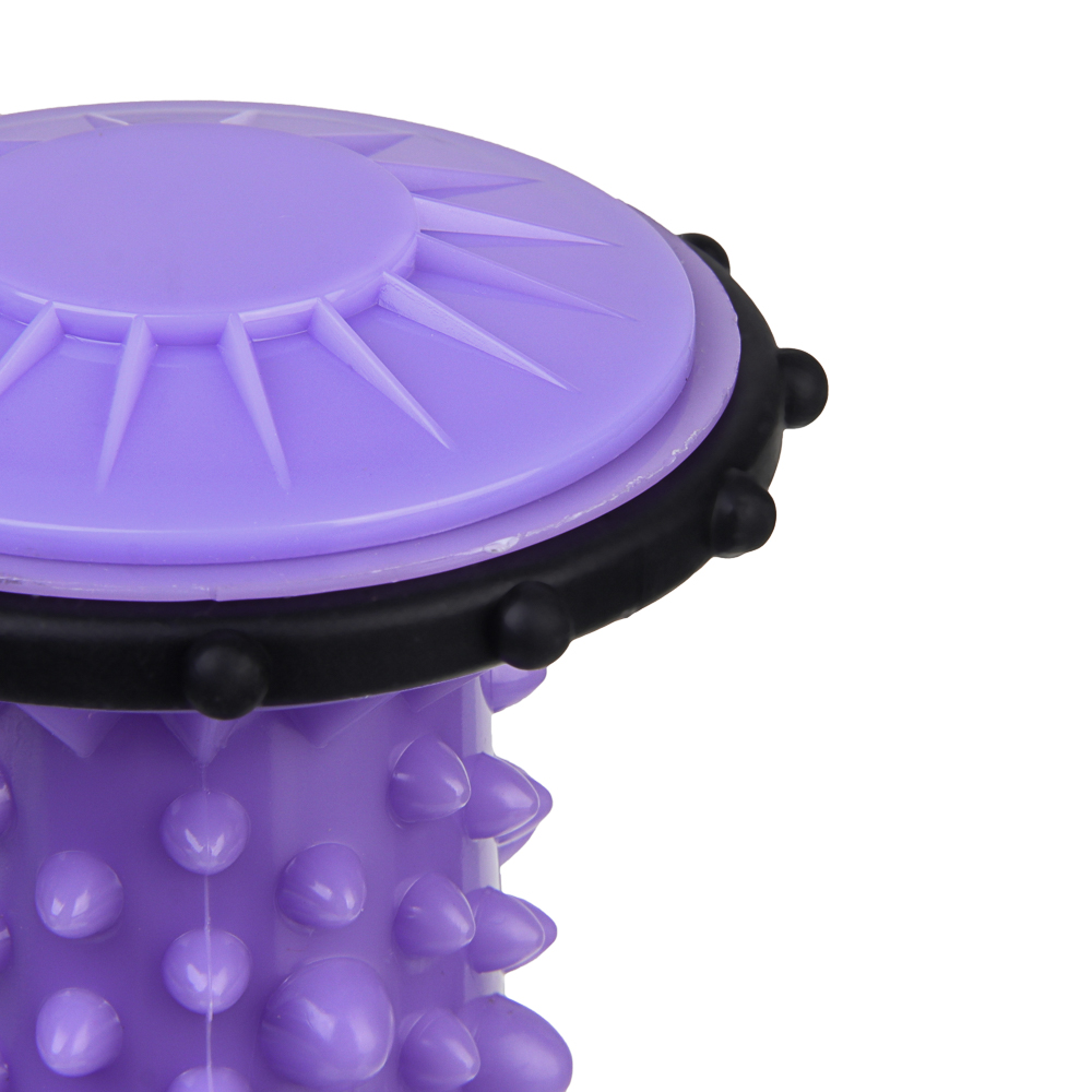 Ролик массажный для рук и ног тм BY SPORT, 13,5x7см, ABS, фиолетовый, арт.№ 192-135