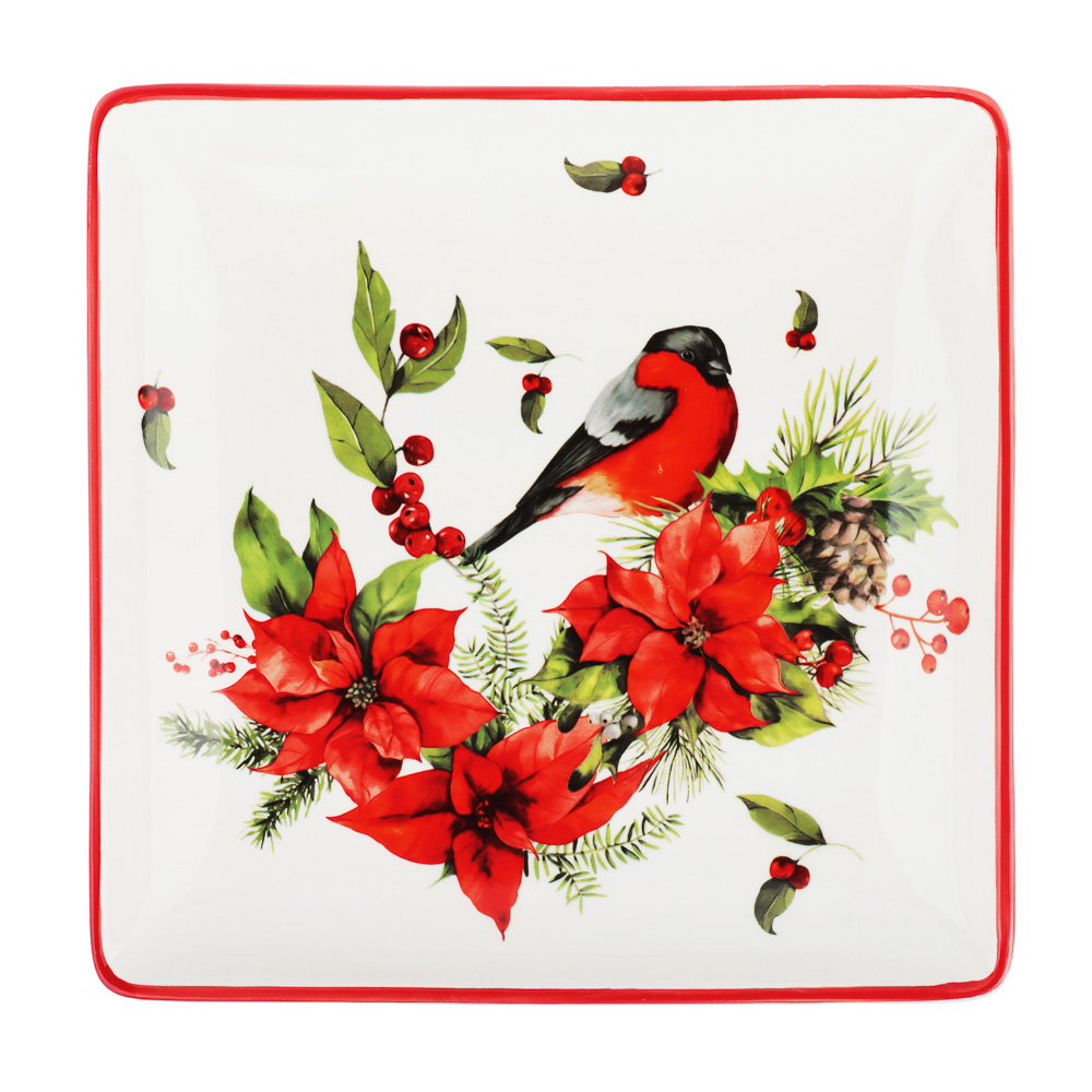 MILLIMI Винтер Блюдо квадратное, 21,5х3см, керамика, арт.№ 820-827