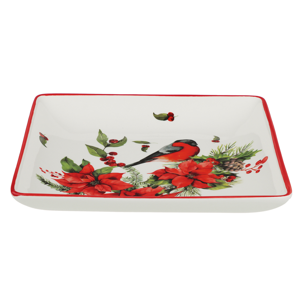 MILLIMI Винтер Блюдо квадратное, 21,5х3см, керамика, арт.№ 820-827