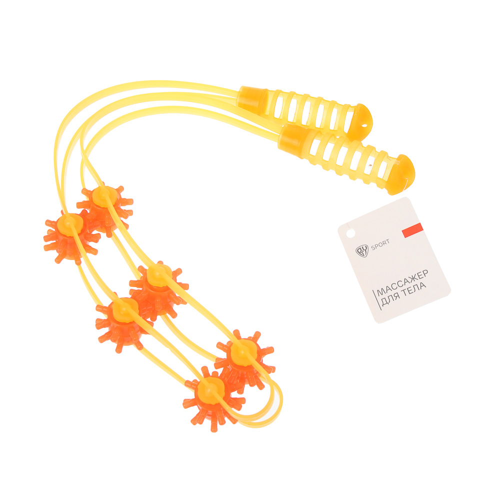 Массажер для тела тм BY SPORT, 12 роликов, РР, арт.№ 192-144