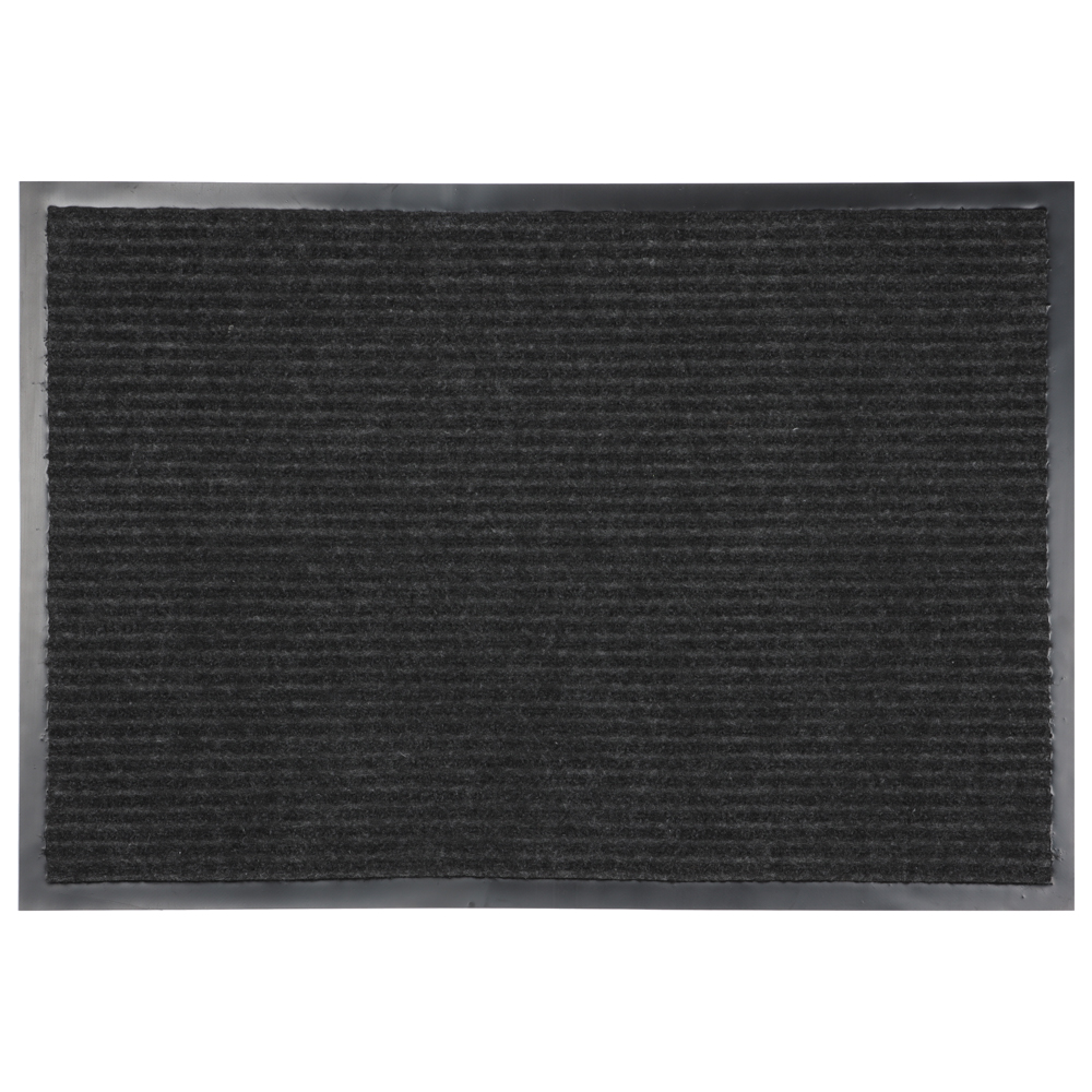 Коврик влаговпитывающий SINDBAD Т202/5 60см х 90см х 8мм, в полоску, темно-серый, арт.№ 466-405