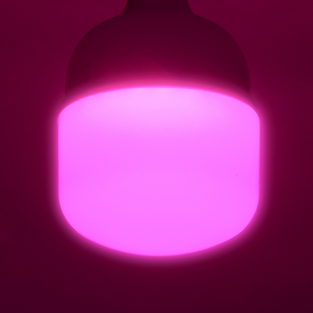 INBLOOM Лампа для растений 12х19.3см, 60LED, фиолетовый, 30Вт, Е27, PC, металл, арт.№ D23-004