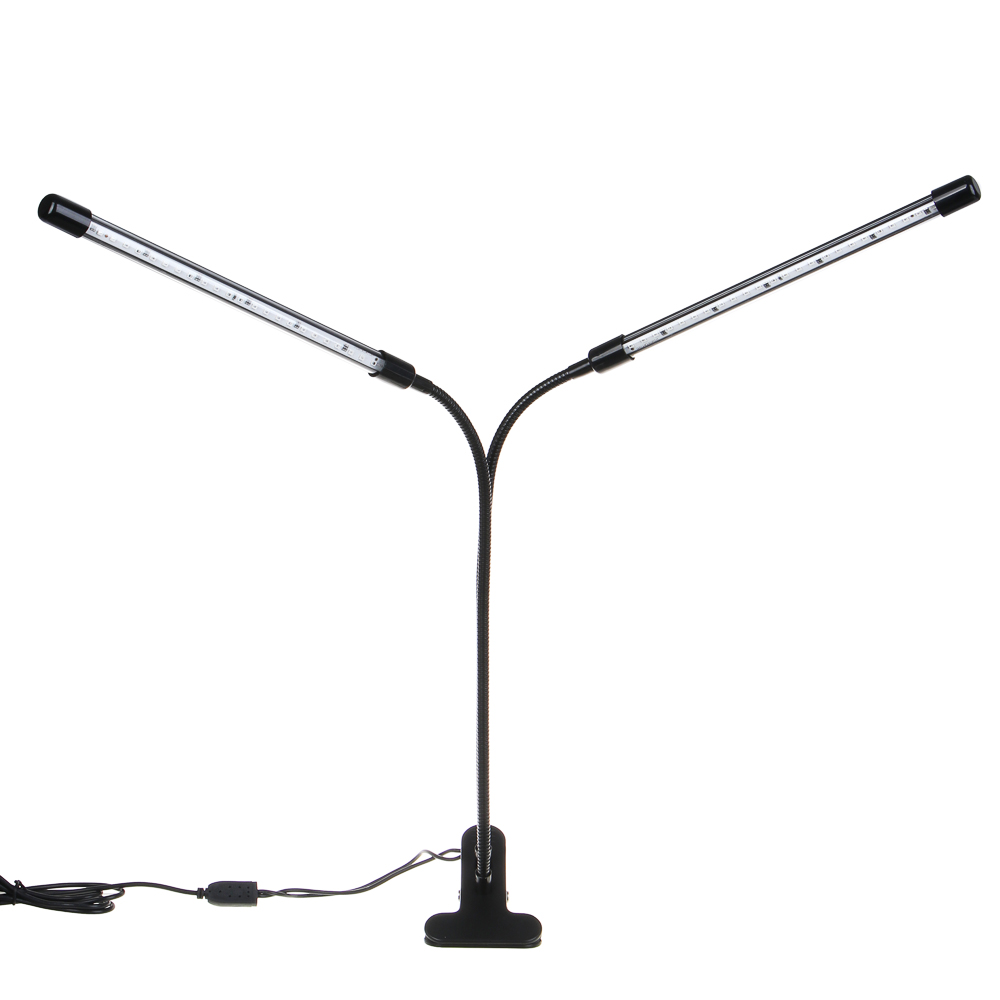 INBLOOM Светильник светодиодный для растений, 48LED, 3 реж, таймер, диммер, 6Вт, USB, PC, металл, арт.№ 185-095