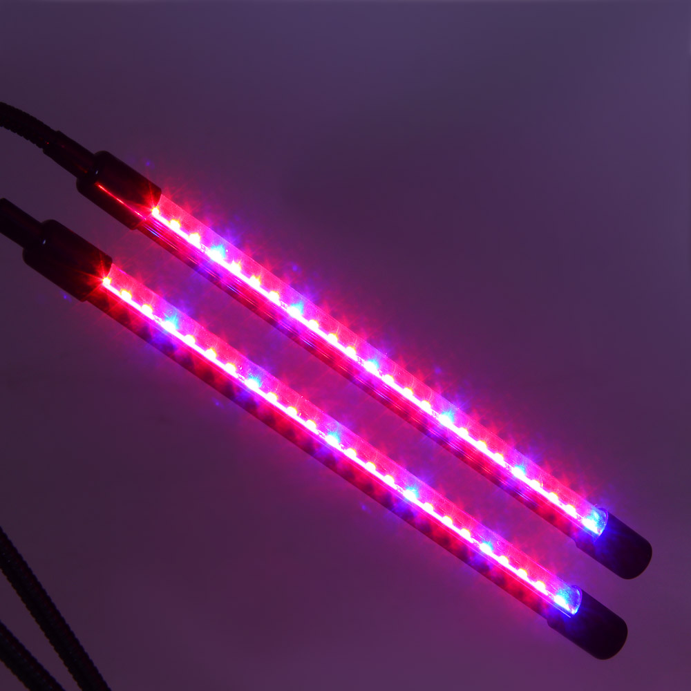 INBLOOM Светильник светодиодный для растений, 48LED, 3 реж, таймер, диммер, 6Вт, USB, PC, металл, арт.№ 185-095