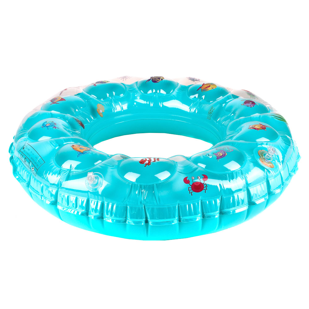 SILAPRO Круг надувной, ПВХ, 2 сл, d65см, толщина 0.18мм, 5 цветов, арт.№ 130-005