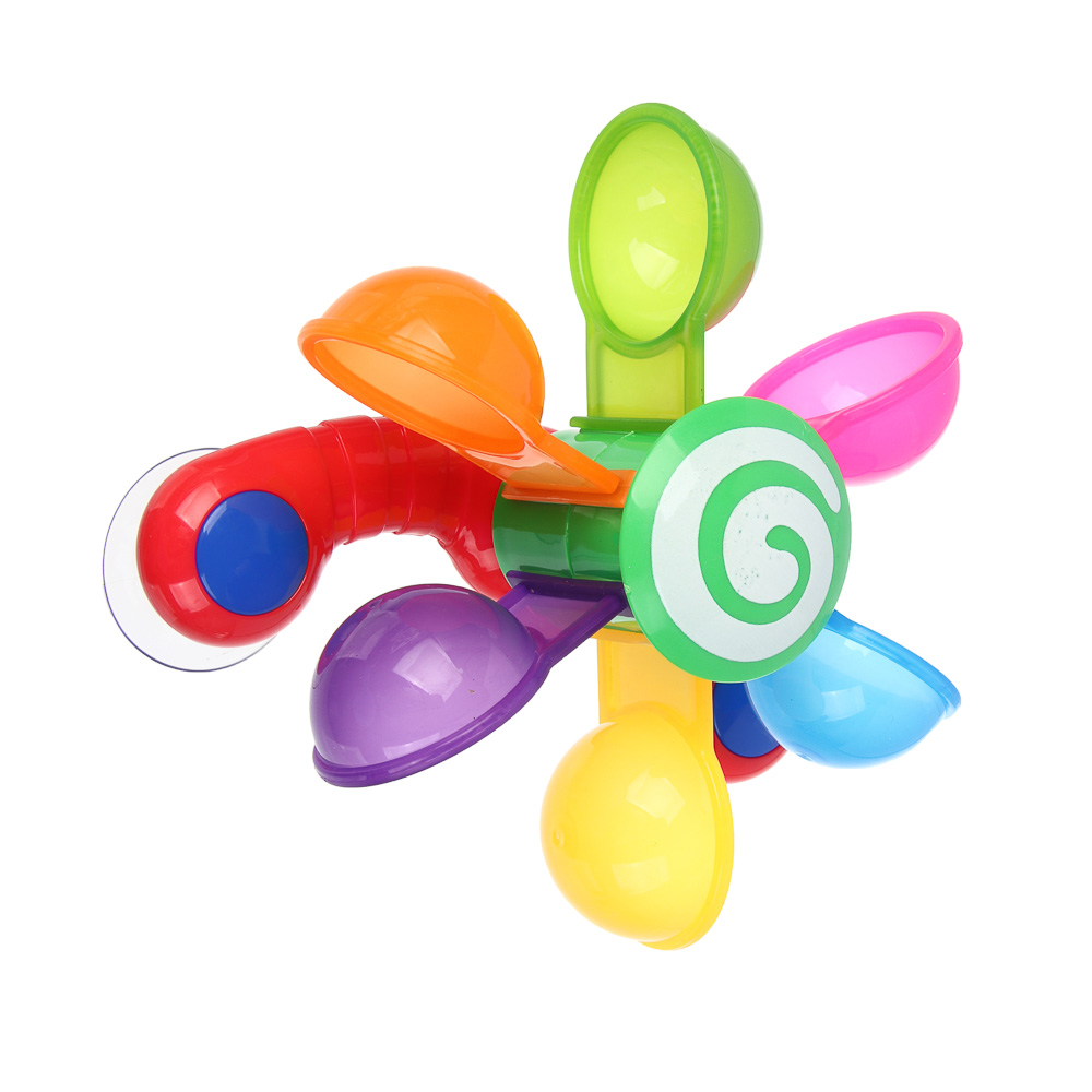 Игрушка развивающая ИГРОЛЕНД "Водяная карусель", набор 3 предмета, ABS, 14x19x4см, арт.№ 262-557