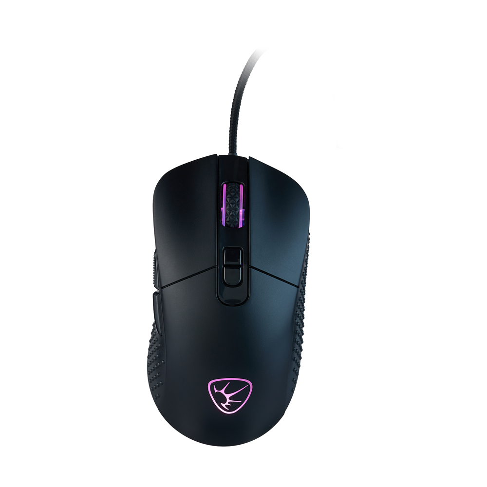 BY Игровая мышь проводная Carbine 12400dpi,9D,PAW3327,RGB,220см, арт.№ 405-058