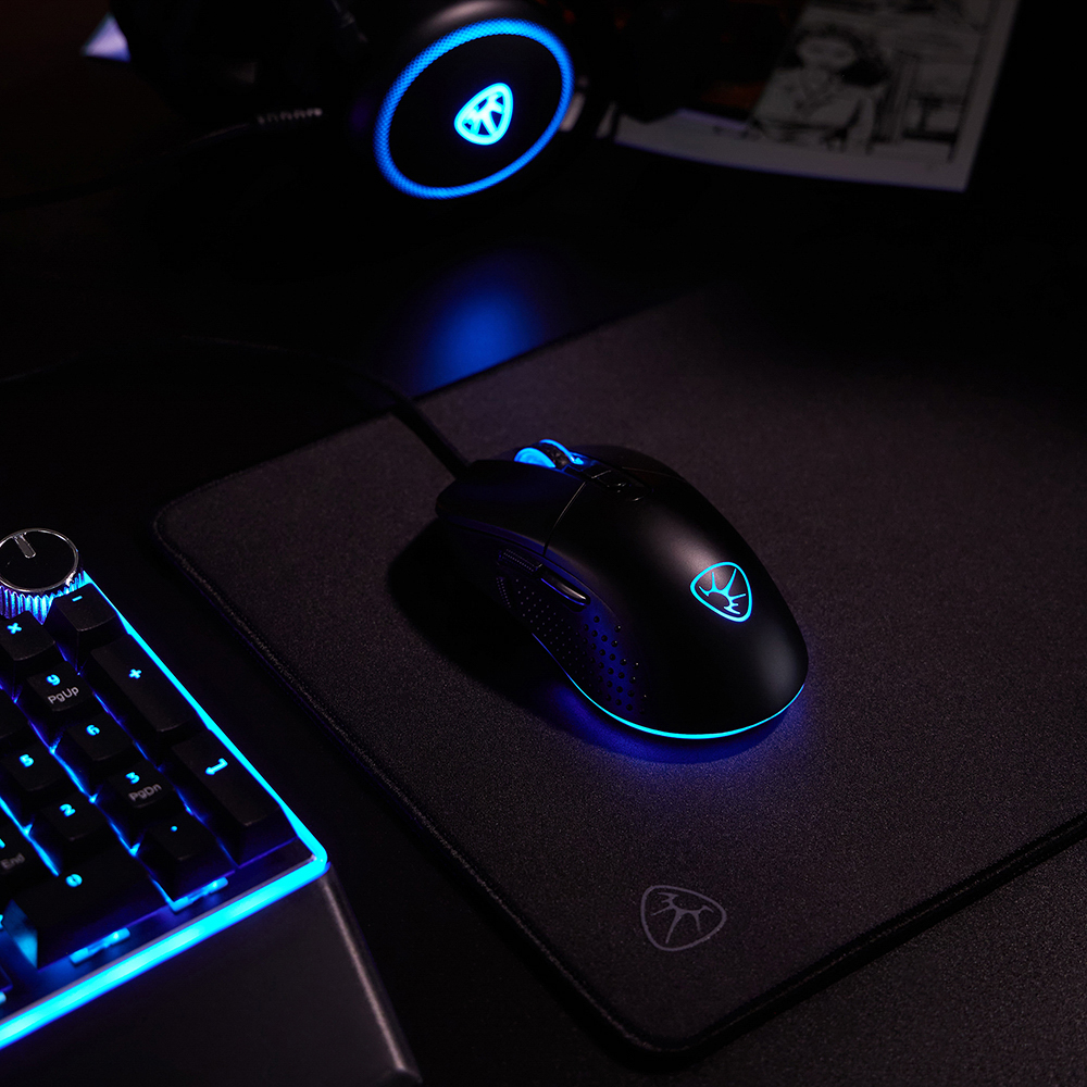 BY Игровая мышь проводная Carbine 12400dpi,9D,PAW3327,RGB,220см, арт.№ 405-058