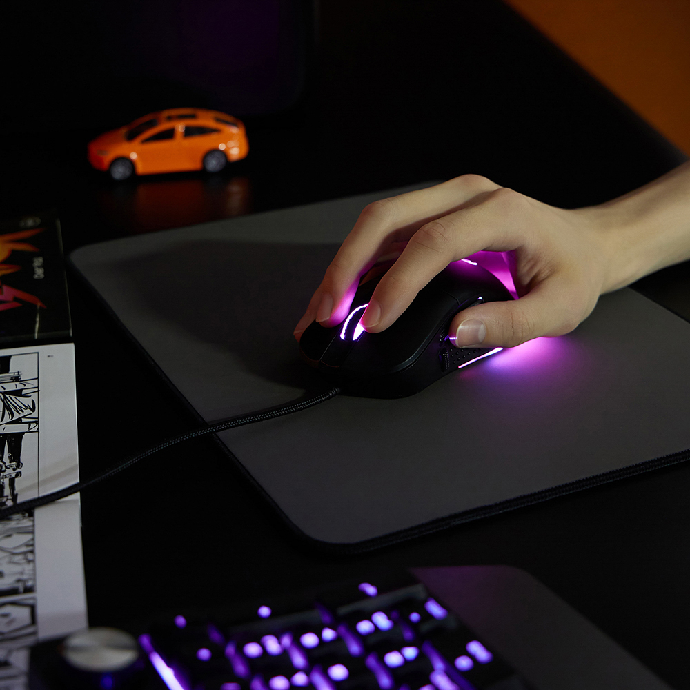 BY Игровая мышь проводная Carbine 12400dpi,9D,PAW3327,RGB,220см, арт.№ 405-058