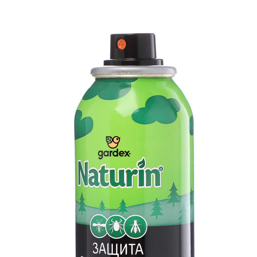 Аэрозоль от комаров, клещей и мошки Gardex Naturin Супер Сила 3в1, 165мл, арт.№ 961-033