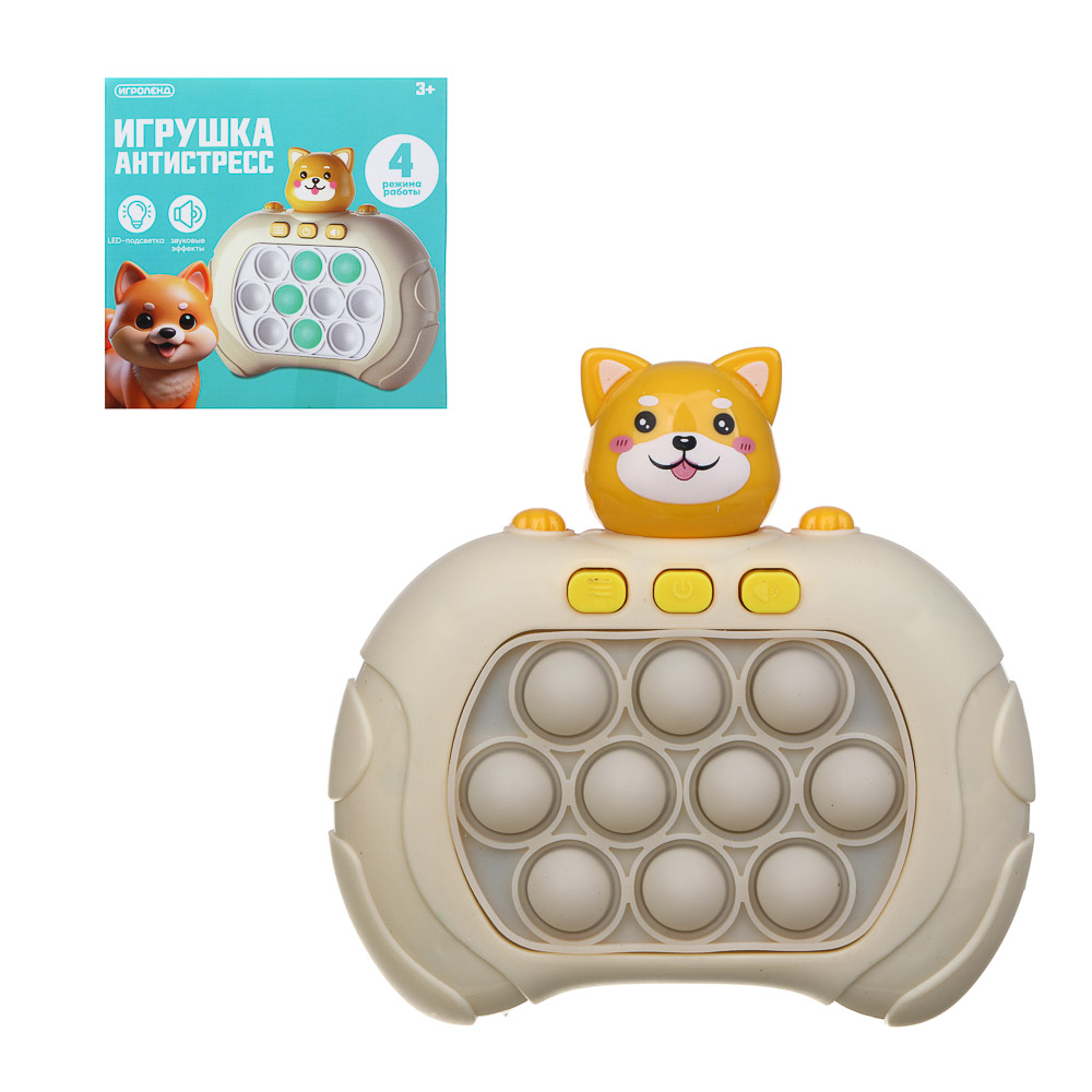 ИГРОЛЕНД Игрушка-антистресс головоломка, 3хAAA, PP, 12,8х12,6х5,6см, 6 видов, арт.№ 214-091