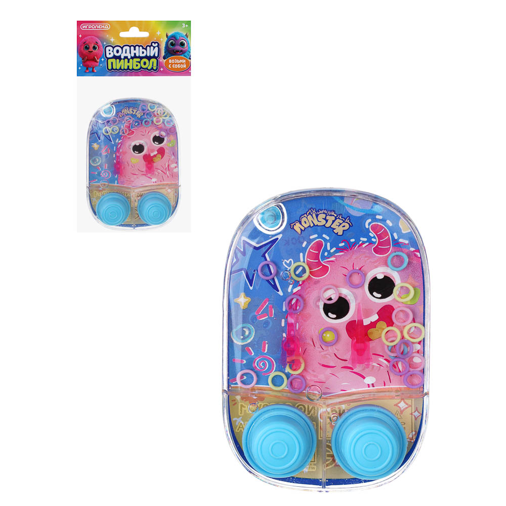 ИГРОЛЕНД Водный пинбол, PP, 7,5х11х2см, 4 вида, арт.№ 214-088