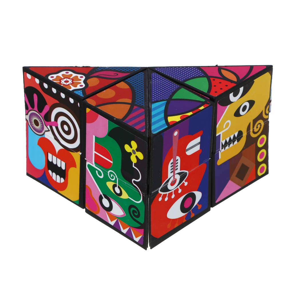 ИГРОЛЕНД Головоломка 3Д "Магнитный куб", PP, 6х6см, 3 дизайна, арт.№ 214-089