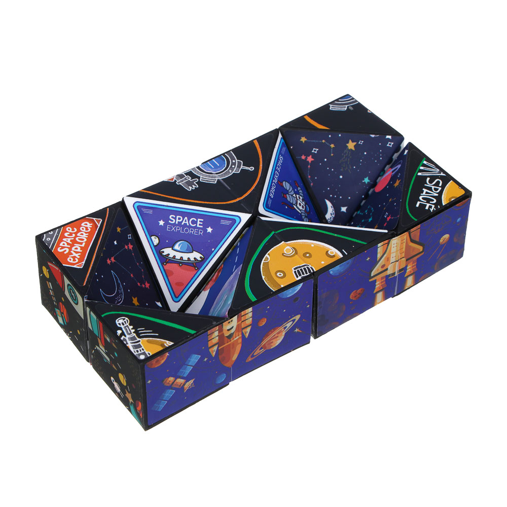 ИГРОЛЕНД Головоломка 3Д "Магнитный куб", PP, 6х6см, 3 дизайна, арт.№ 214-089