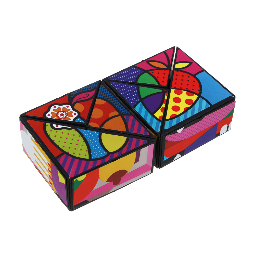 ИГРОЛЕНД Головоломка 3Д "Магнитный куб", PP, 6х6см, 3 дизайна, арт.№ 214-089