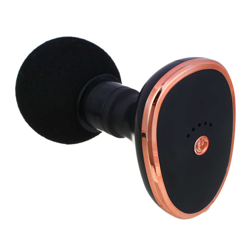 LEBEN Массажёр перкуссионный, 5 режимов, чёрный, 500 мА/ч, сила удара до 10кг, арт.№ 263-019