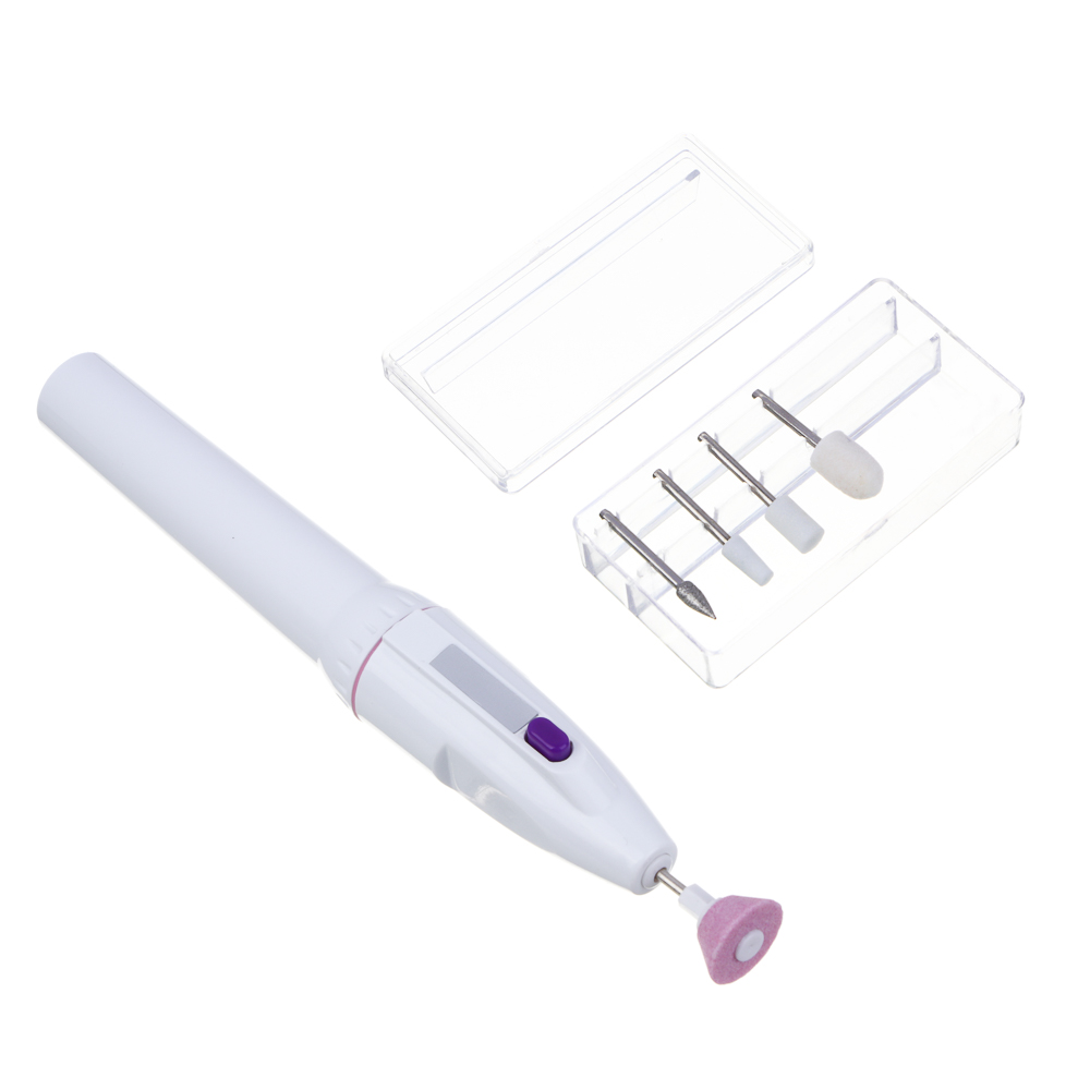 LEBEN Набор для маникюра, 1xАА не в компл., 5 насадок, 1 скорость, арт.№ 263-024