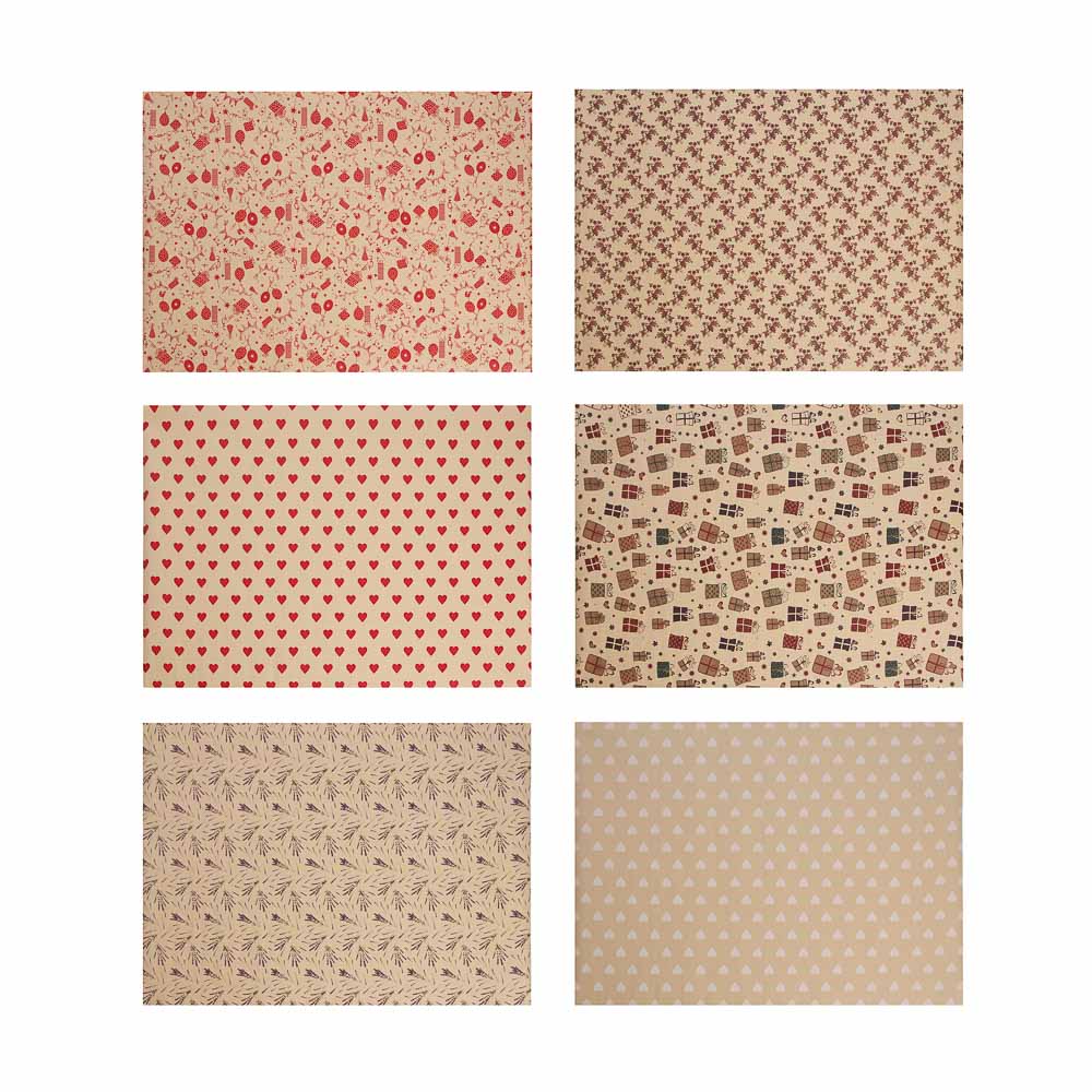 Бумага тм Fntastic подарочная, 70x100 см, 70 г односторонняя, 6 диз., арт.7, арт.№ 570-077
