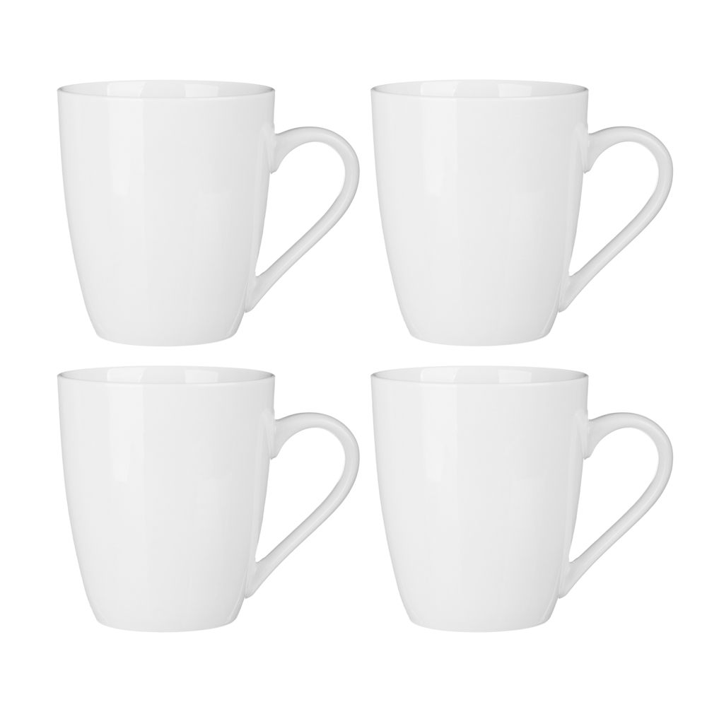 Набор столовой посуды 16 предметов MILLIMI Сонет, 4 тарелки 26 см, 4 тарелки 22 см, 4 салатника 15 см, 4 кружки 350 мл, фарфор, арт.№ 816-036