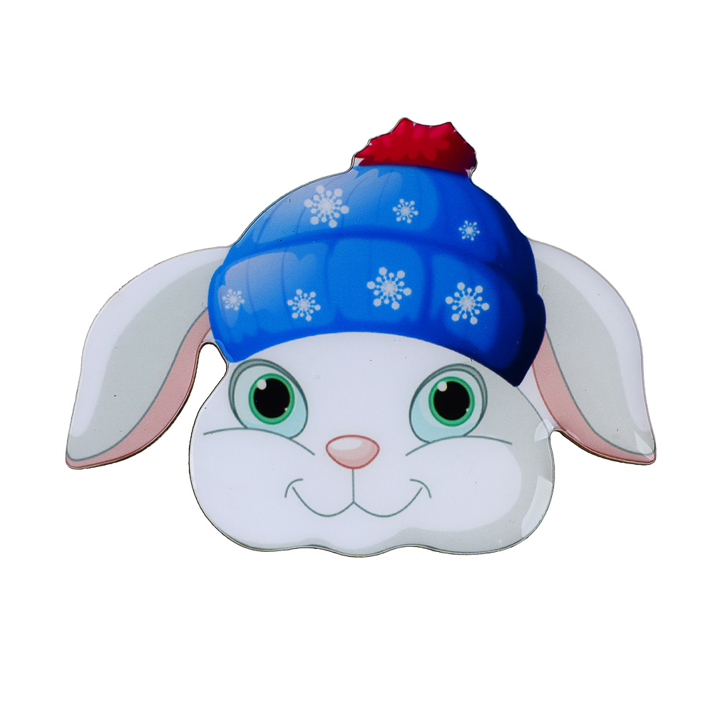 СНОУ БУМ Магнит Символ Года 2023 , 6,2x5,8x2,8см, МДФ, в ассортименте, арт.№ 359-845