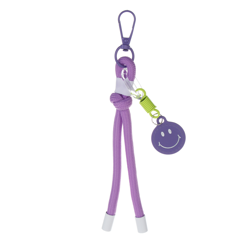 Подвеска аксессуар паракорд с шармом тм ЮL Smile, нейлон, металл, 18 см,  6 цветов, #2, арт.№ 334-137