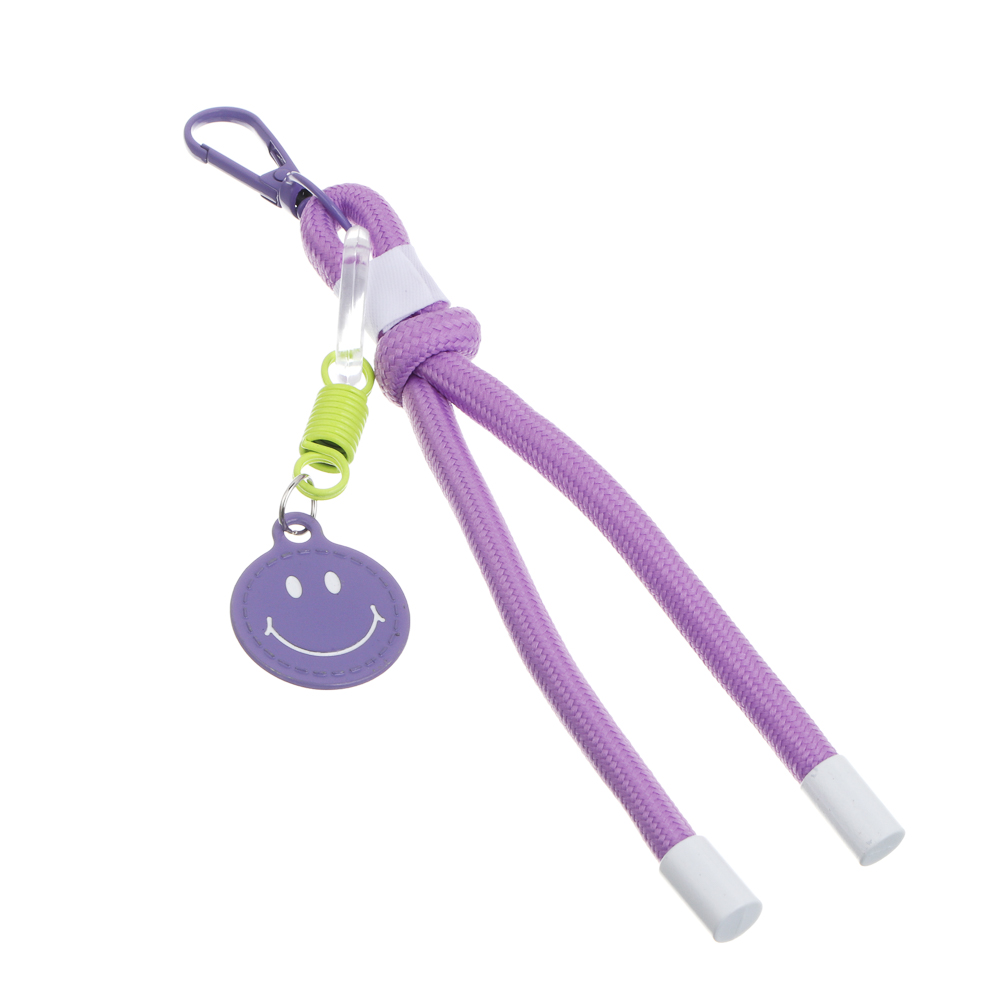 Подвеска аксессуар паракорд с шармом тм ЮL Smile, нейлон, металл, 18 см,  6 цветов, #2, арт.№ 334-137