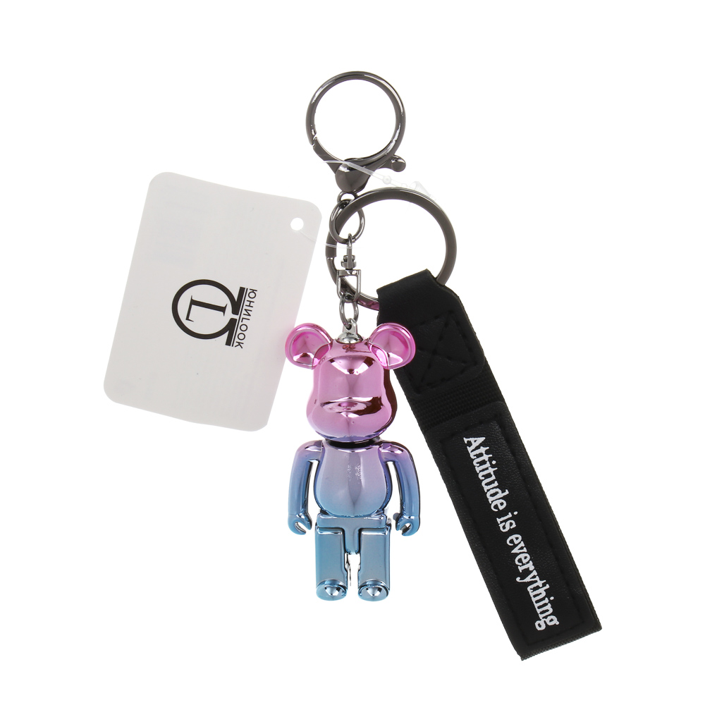 Подвеска брелок с шармом тм ЮL, пластик, полиэстер, металл, 6,5 см, 6 цветов, #5, арт.№ 334-138