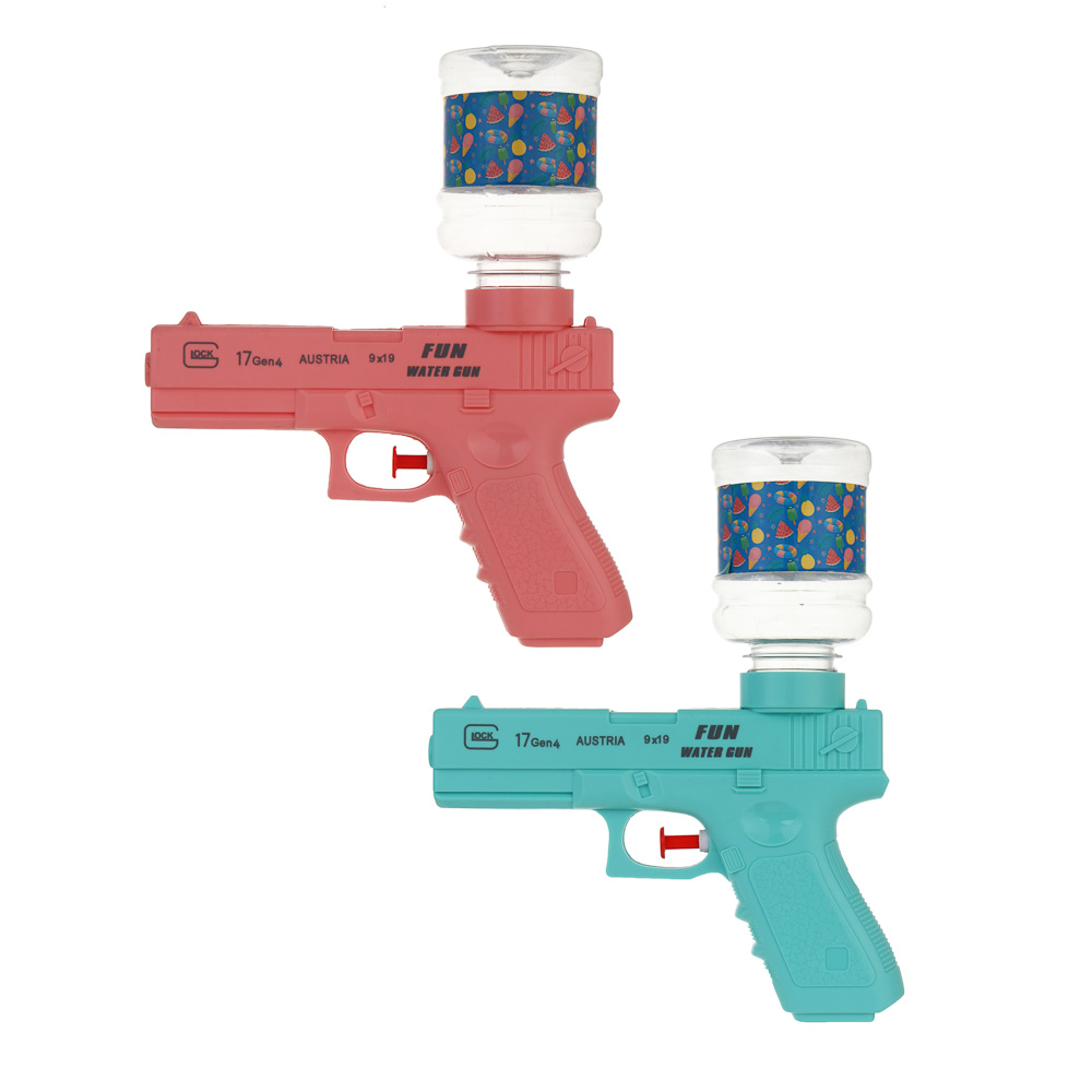 Водный пистолет механический с насадкой, ИГРОЛЕНД, 300мл, PP, PET, арт.№ 277-145