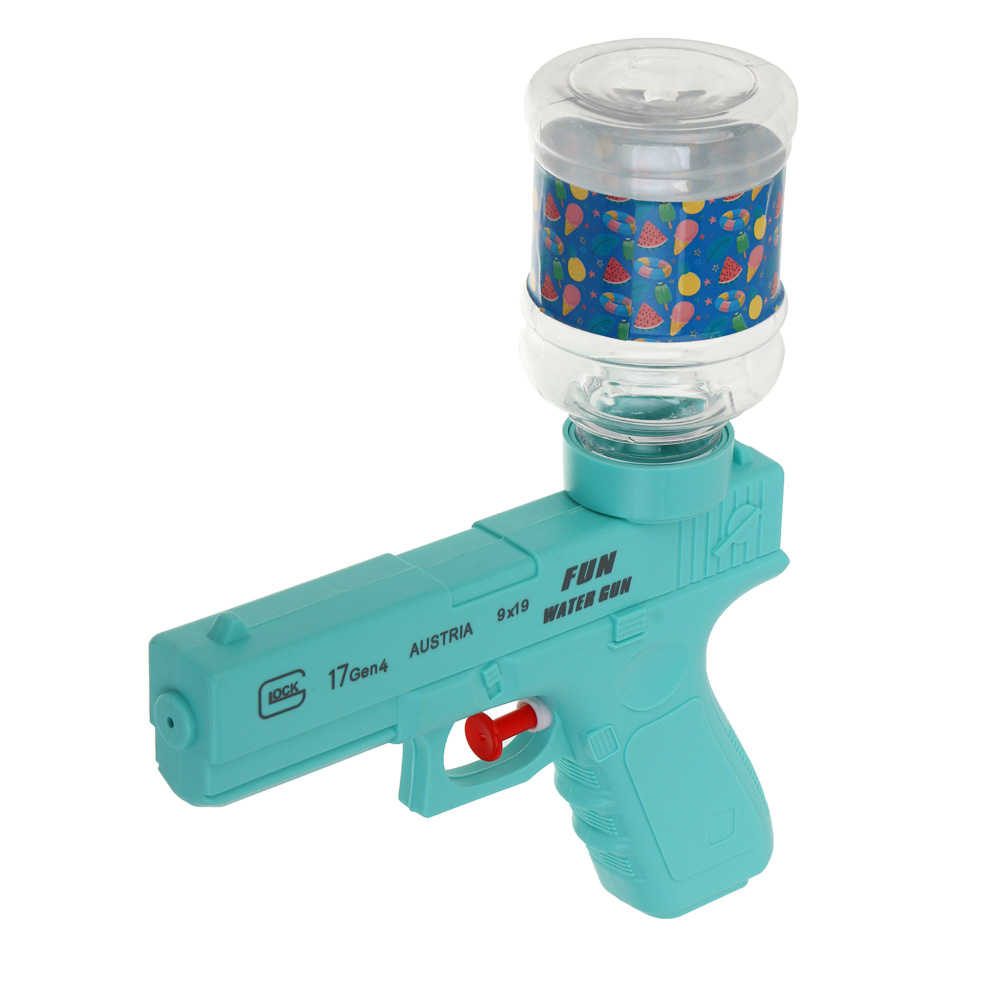 Водный пистолет механический с насадкой, ИГРОЛЕНД, 300мл, PP, PET, арт.№ 277-145