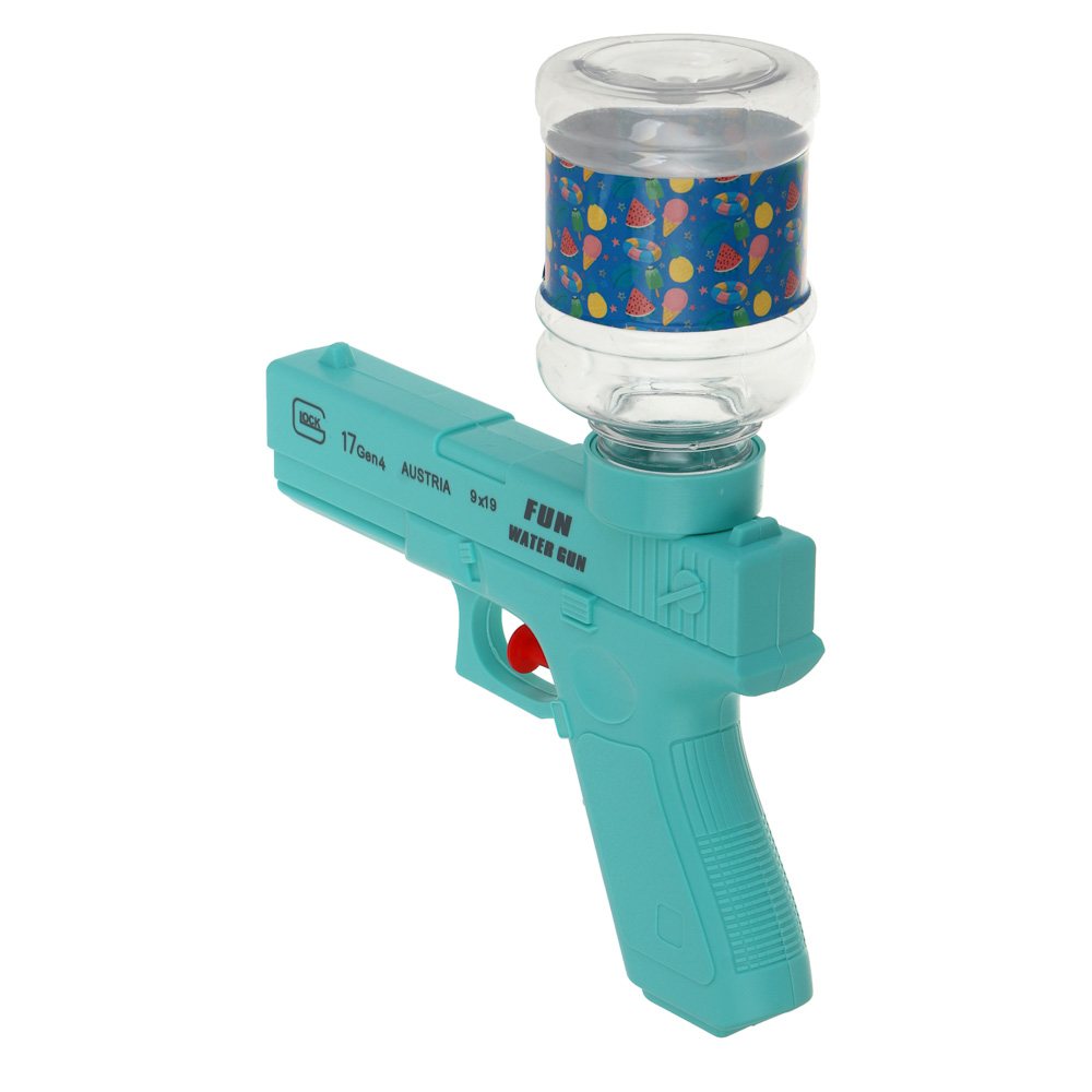 Водный пистолет механический с насадкой, ИГРОЛЕНД, 300мл, PP, PET, арт.№ 277-145