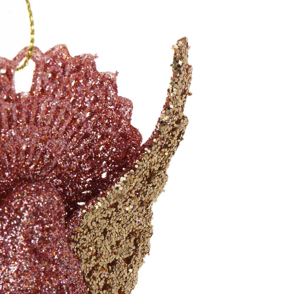 СНОУ БУМ Декоративная подвеска "Ангел" 13 см, пластик, глиттер, арт.№ 397-492