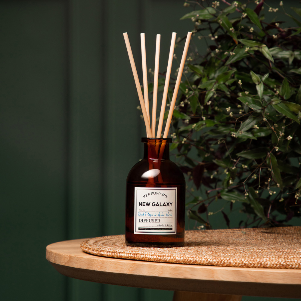 NEW GALAXY Диффузор Perfumerie, Black Pepper & Amber, Neroli, 40мл, арт.№ 778-195