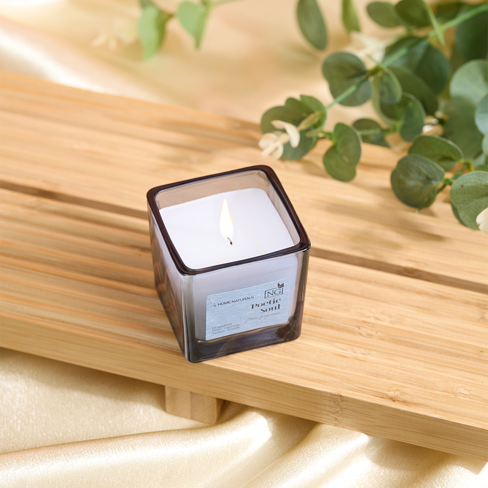 NEW GALAXY Свеча ароматизированная Home Naturals, poetic soul, rosso nobile,leather noir,pear&freesi, арт.№ 778-246