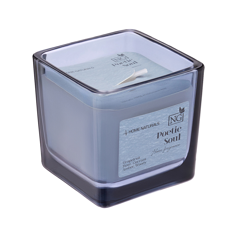 NEW GALAXY Свеча ароматизированная Home Naturals, poetic soul, rosso nobile,leather noir,pear&freesi, арт.№ 778-246