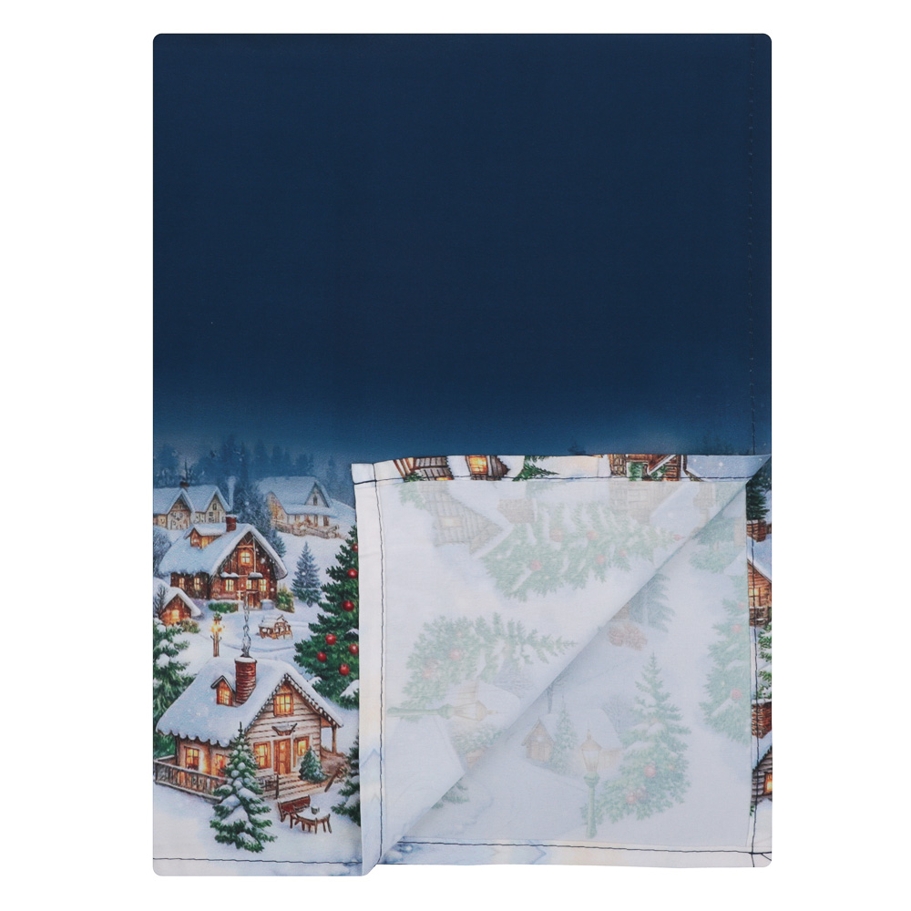 PROVANCE Нордик Скатерть текстильная с водоотталк.пропиткой, 140х140см, 100% полиэстер, домики, арт.№ 492-283